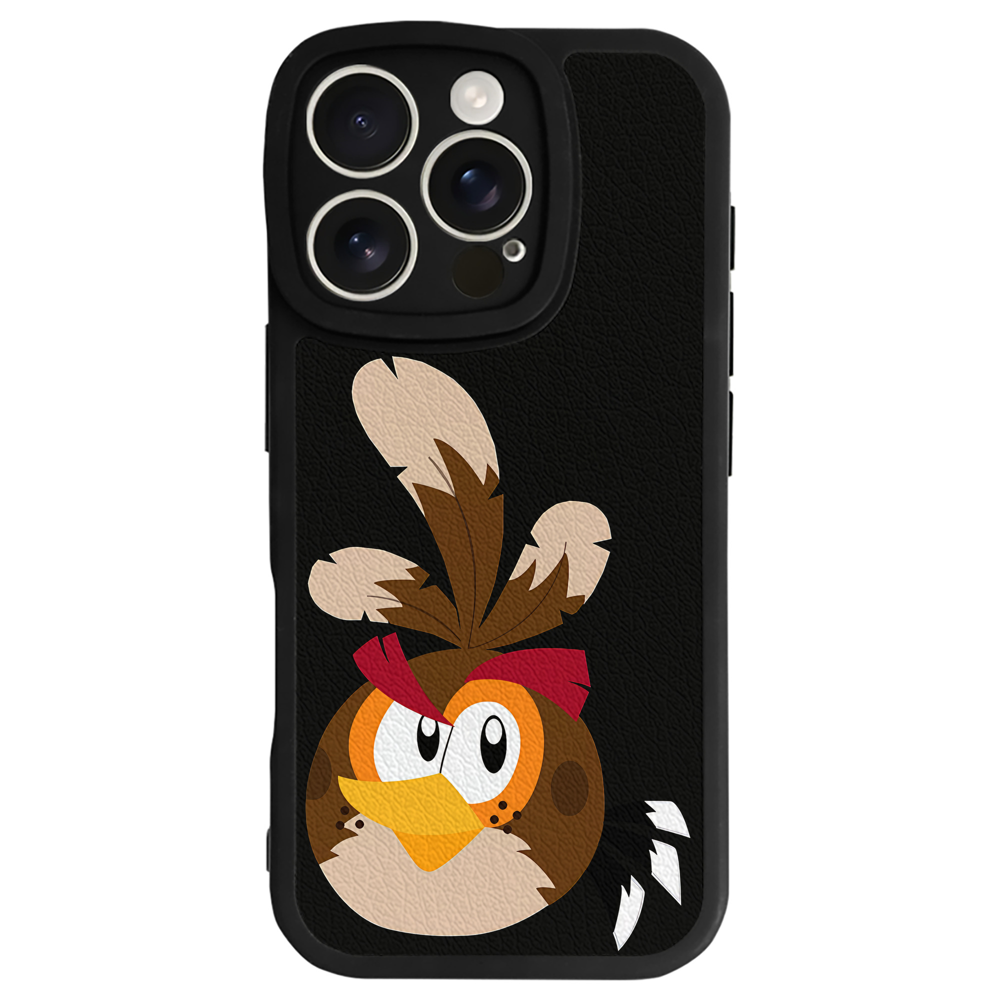 （画像用） Angry Birds アングリーバード 【iPhone 16シリーズ対応】シリコンスマホケース（レザー調） 材質：シリコン